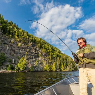 Pêcheur Lac Waconichi