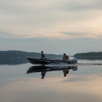 Embarcation sur lac Waconichi